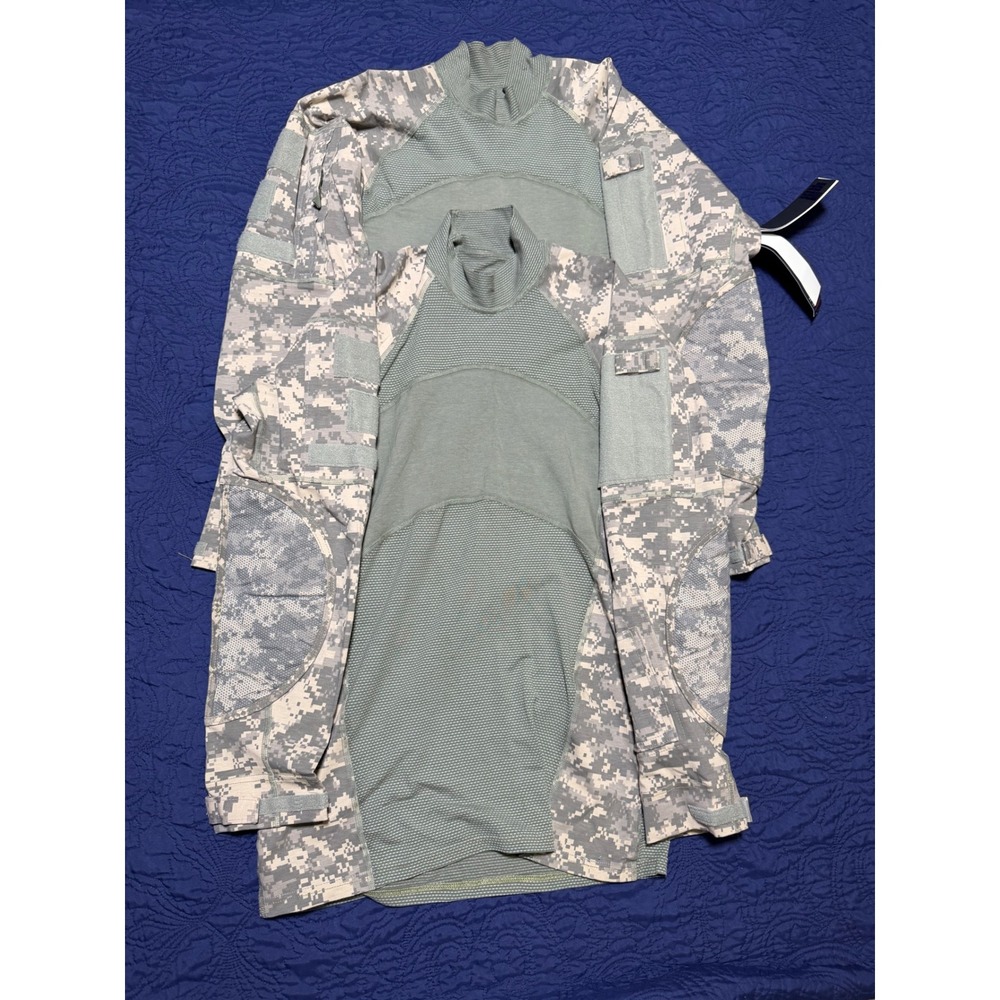Lot Of 2 Massif US Military Army Combat Shirt FR Mens XL Camo Long Sleeve NWT